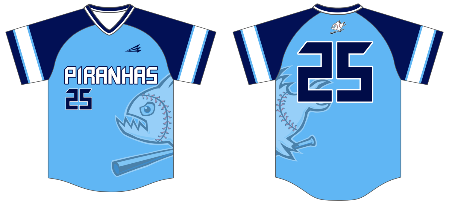 Piranhas Custom HexaFlex Baseball Jersey #J48