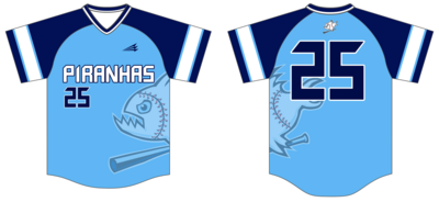 Piranhas Custom HexaFlex Baseball Jersey #J48