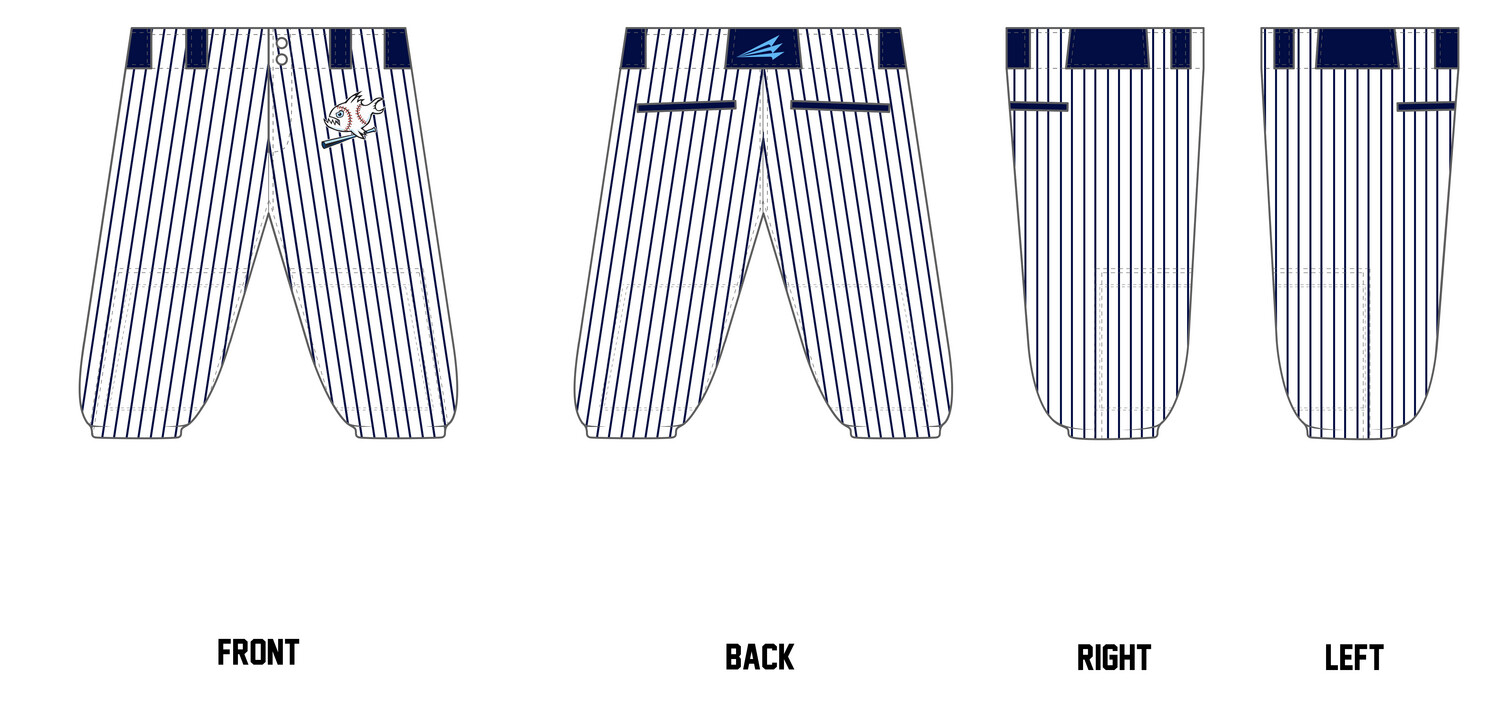 Piranhas Custom Knicker Baseball Pant #BP43