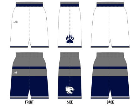 Palouse Predators Custom NanoDri Basketball MID Shorts #BS2 &amp; BS3C