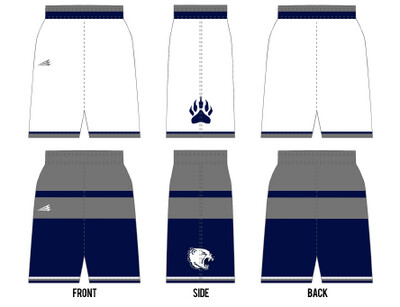 Palouse Predators Custom NanoDri Basketball MID Shorts #BS2 &amp; BS3C