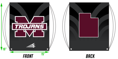 Morgan Trojans Custom Drawstring Bag #DB1