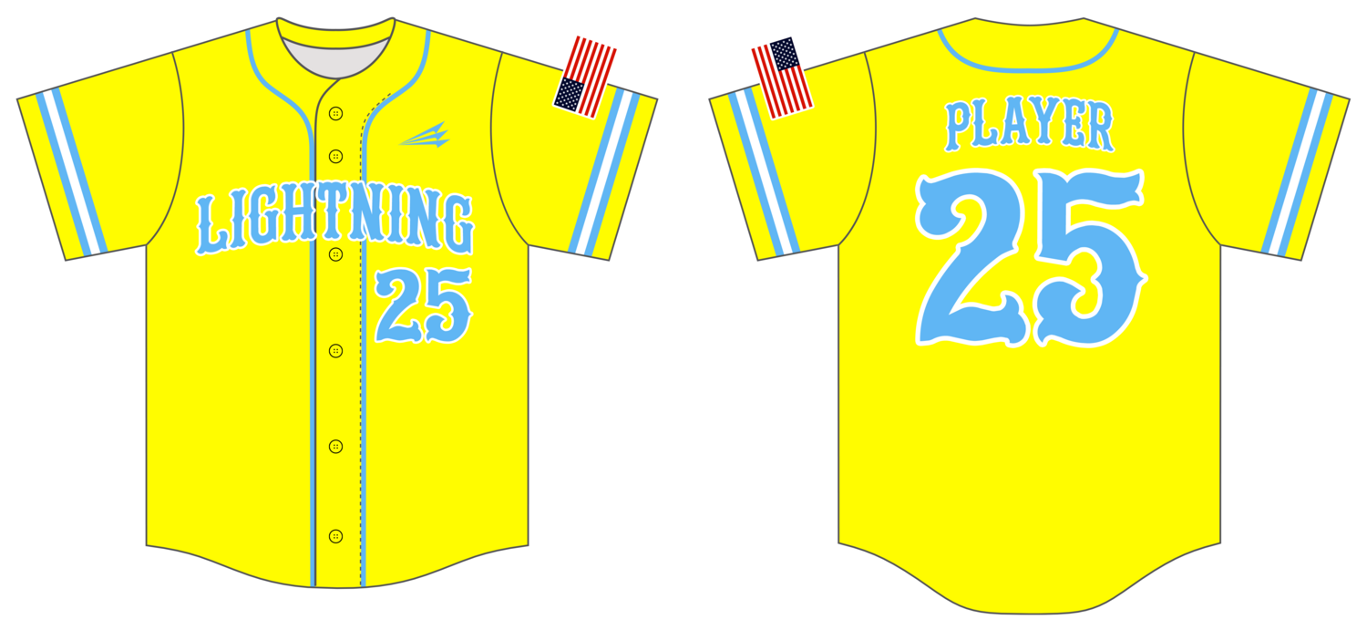 Lyndon Lightning Custom HexaFlex Baseball Jersey #J5