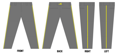 Lyndon Lightning Custom Long Relaxed Baseball Pant #BP6C