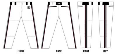 Rayne Ricebirds Stacheman Elite Custom Long Baseball Pants #BP1B