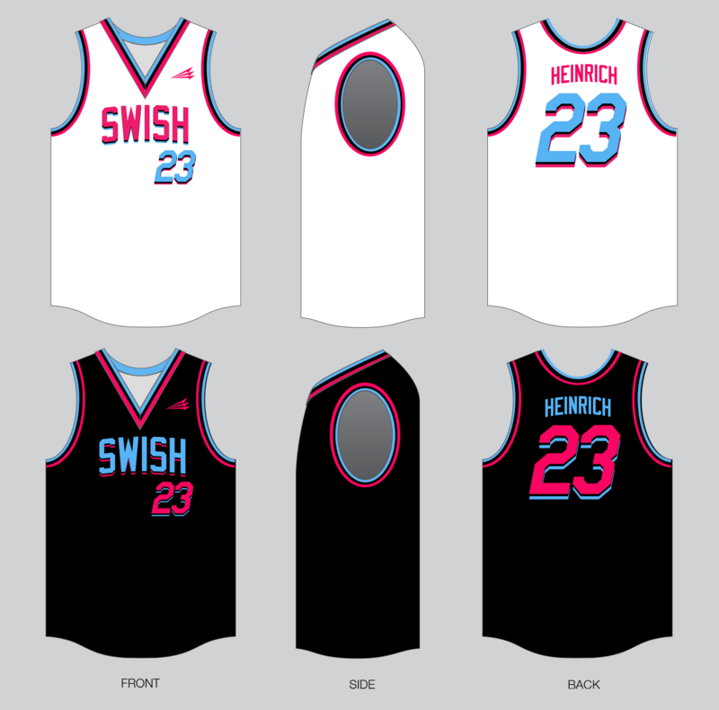 Salina Swish Custom NanoDri Reversible Basketball Jersey #J2, J2B