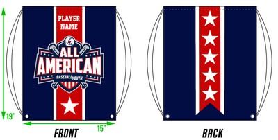 Baseball Youth All-Americans 2021/2022 Custom Drawstring Bag #DB1