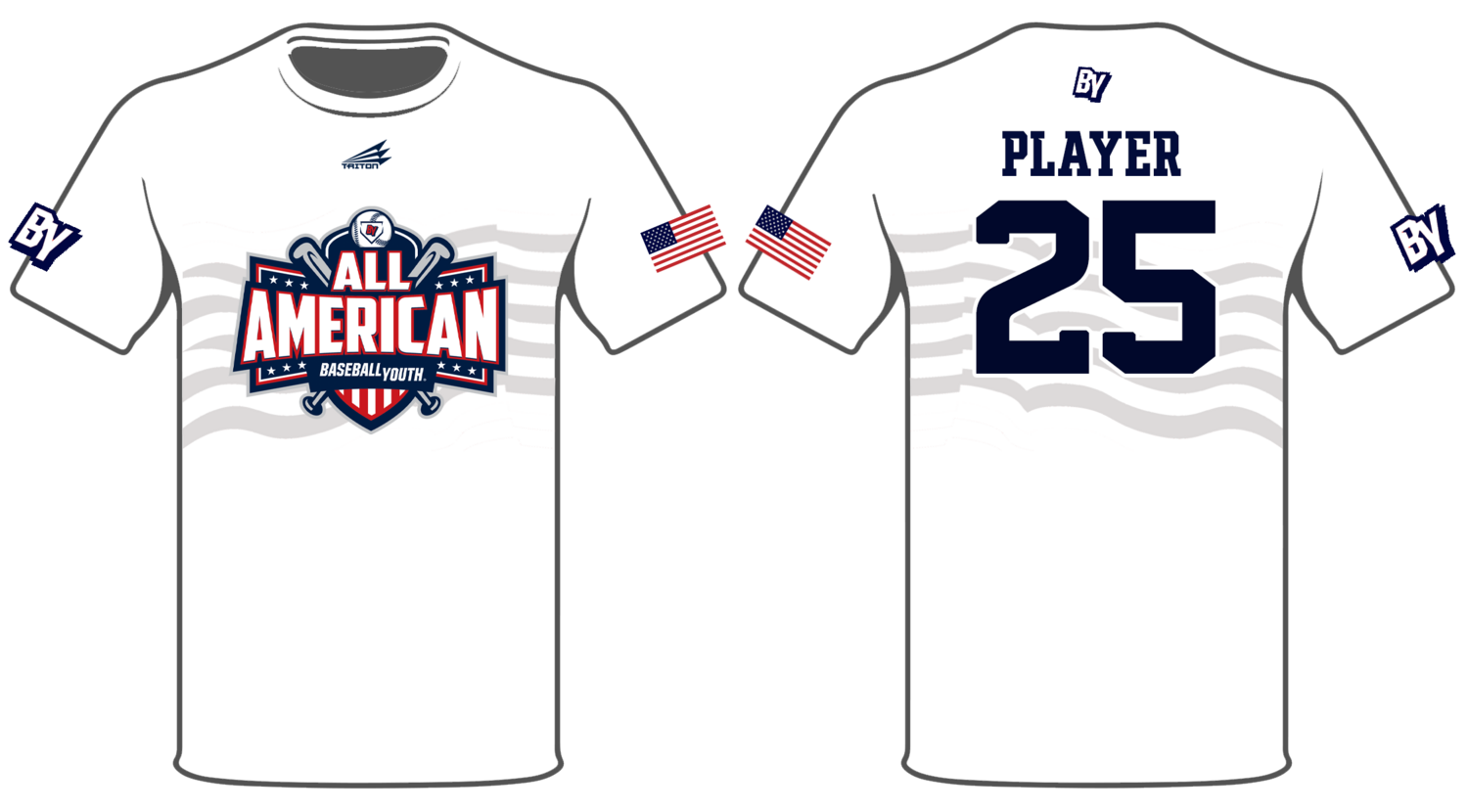 Baseball Youth All-Americans 2021/2022 Custom Shortsleeve HyperTee #HT1