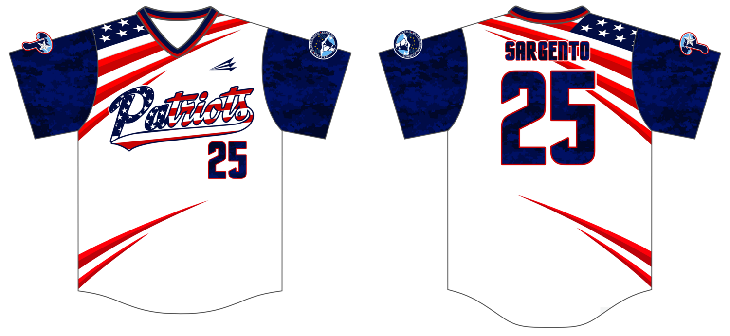 Players Edge Patriots Custom HexaFlex Baseball Jersey #J2d