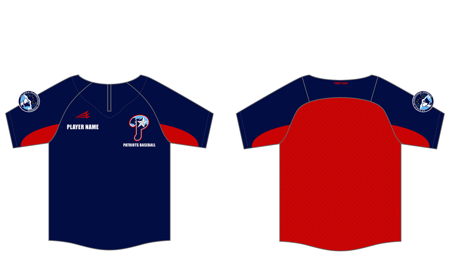 Players Edge Patriots Custom Batting Practice Jacket #BPJ6