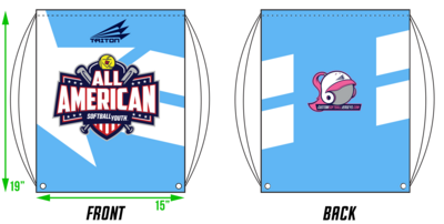 Softball Youth All-Americans 2021/2022 Custom Drawstring Bag #DB2