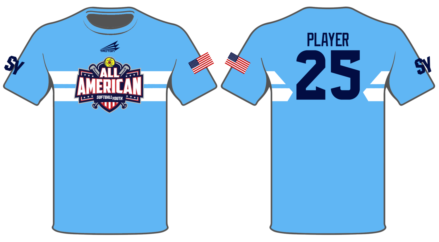 Softball Youth All-Americans 2021/2022 Custom Shortsleeve HyperTee #HT2