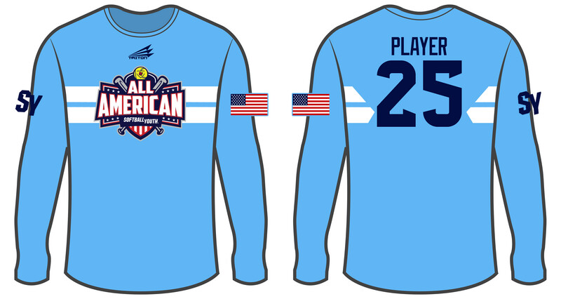Softball Youth All-Americans 2021/2022 Custom Longsleeve HyperTee #LHT2