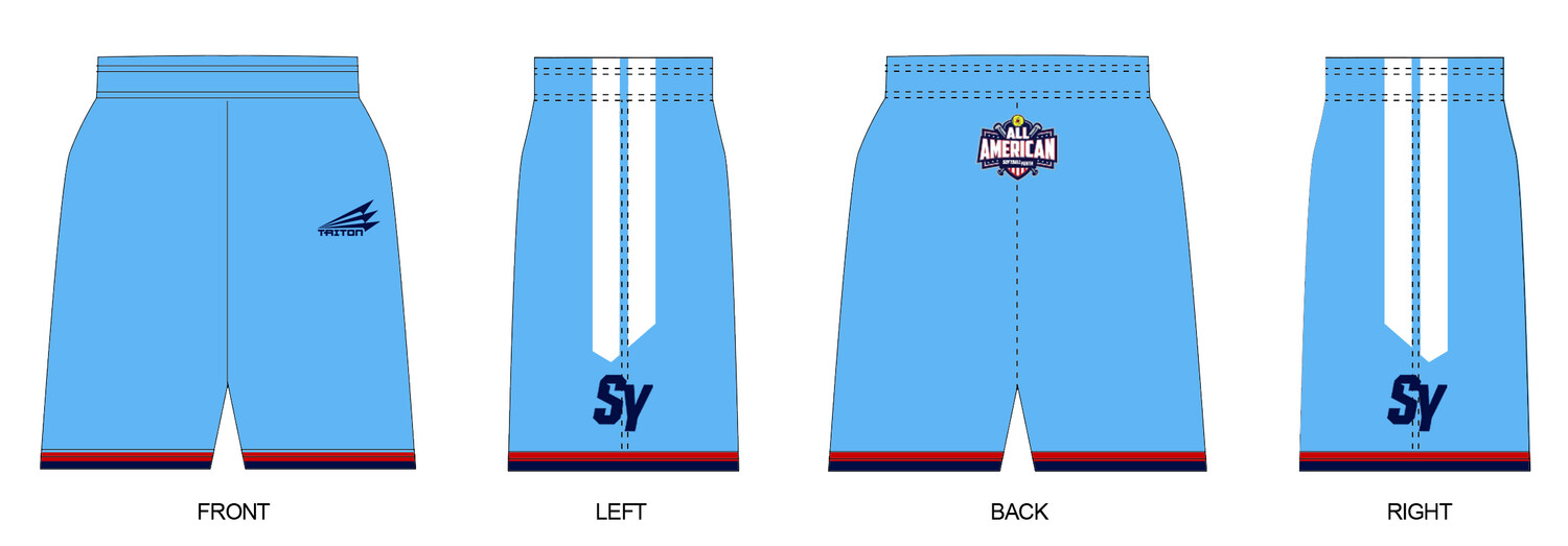 Softball Youth All-Americans 2022/2023 Women&#39;s Revolution Pocket Shorts #RV2