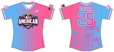 Softball Youth All-Americans Custom Fastpitch Fan Jersey #J1