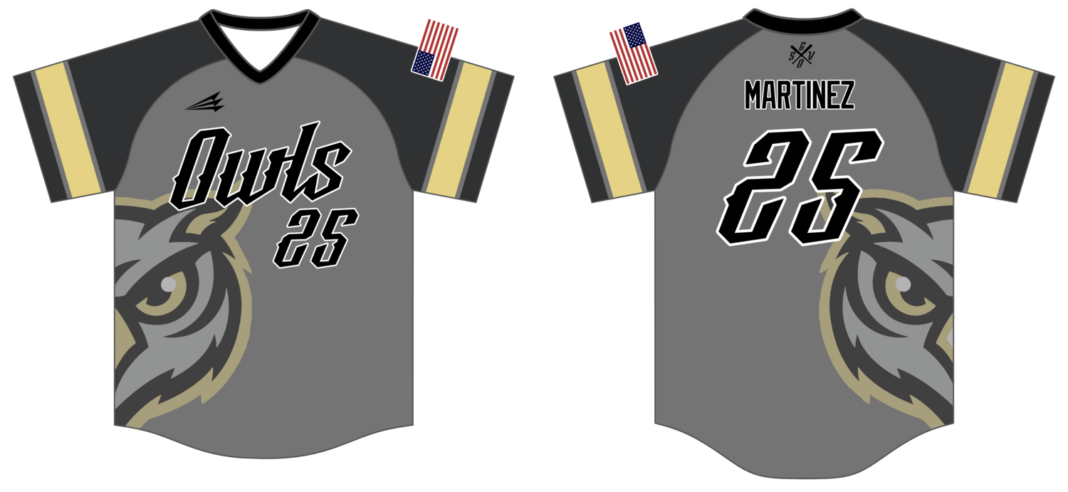 SGV Owls Custom NanoDri Baseball Jersey #J5C