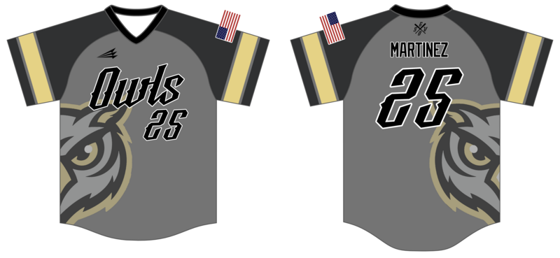 SGV Owls Custom NanoDri Baseball Jersey #J5C