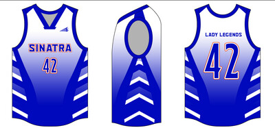 Frank Sinatra School of Arts Custom Reversible HexaFlex Basketball Jersey #J5b &amp; J6b