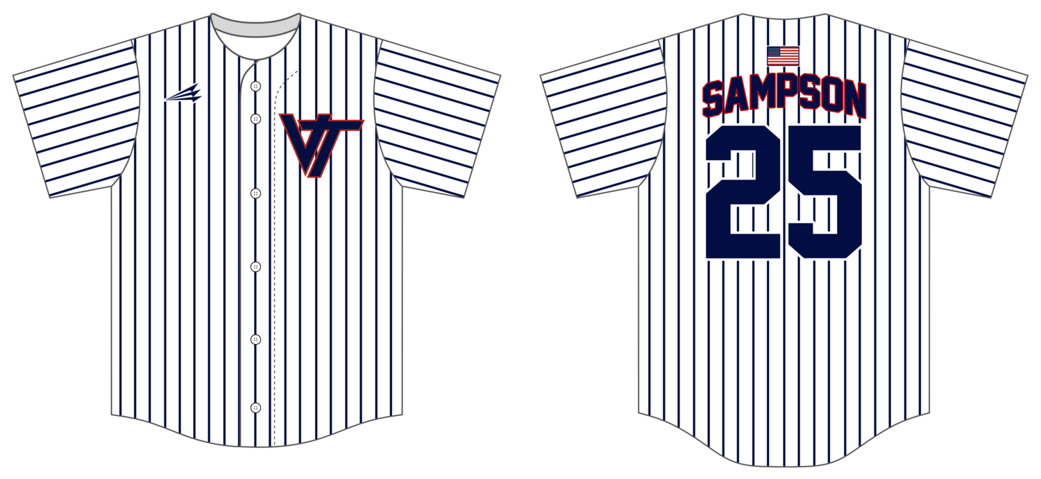 VeloTech Custom Nanodri Baseball Jersey #J1