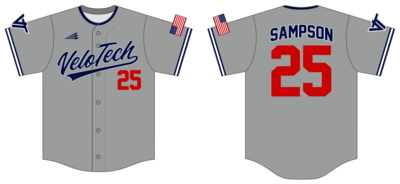 VeloTech Custom Nanodri Baseball Jersey #J3