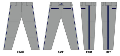 VeloTech Stacheman Elite Custom Pro-Fit Baseball Pants #BP3C