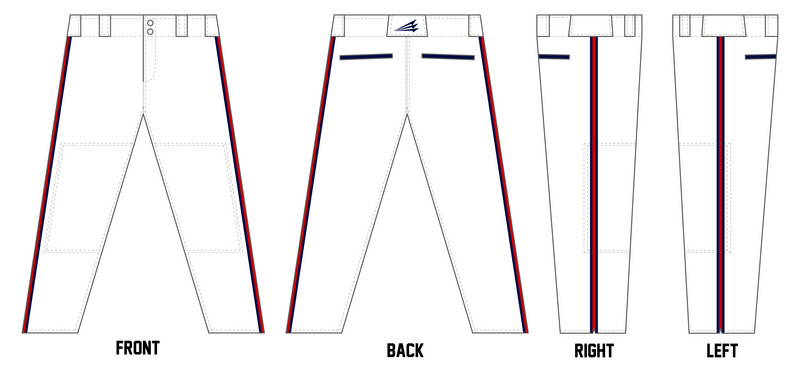 VeloTech Stacheman Elite Custom Pro-Fit Baseball Pants #BP2C