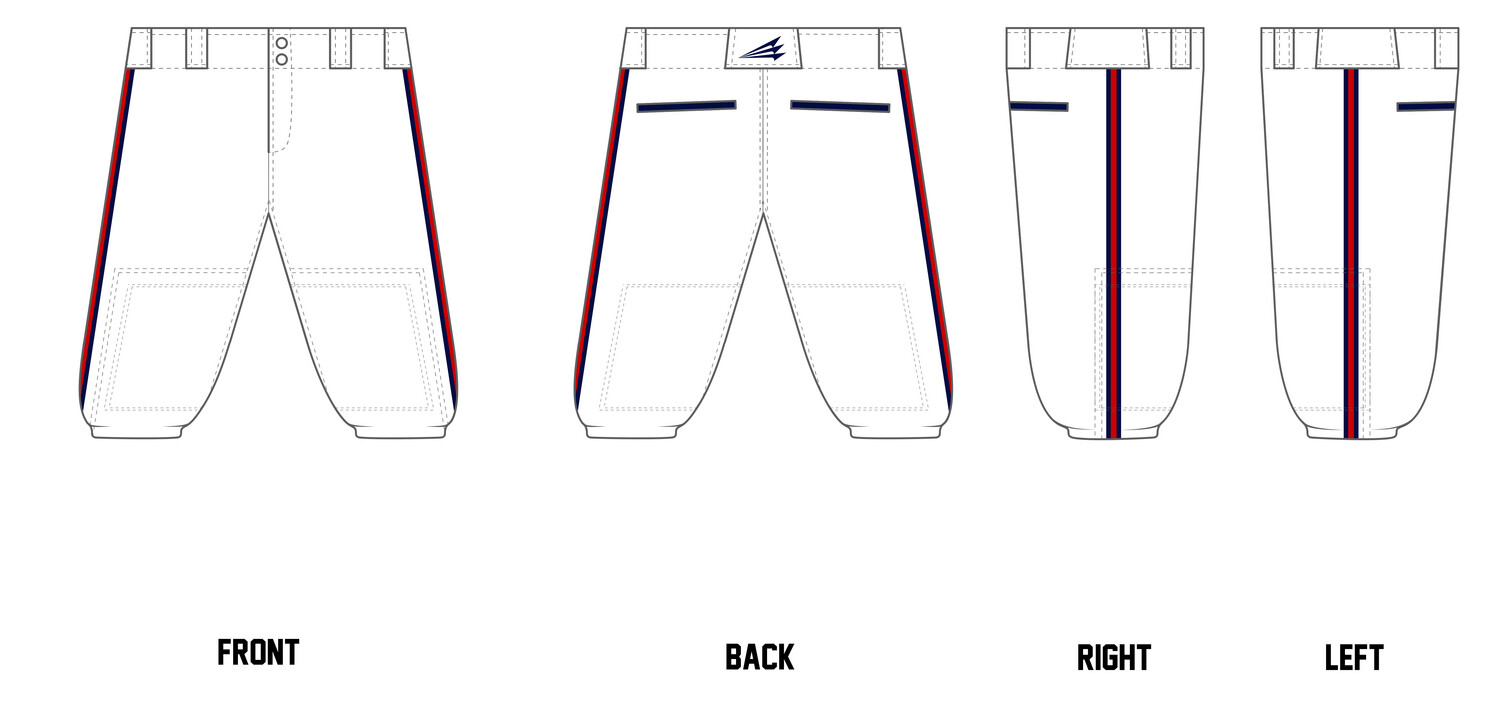 VeloTech Stacheman Elite Custom Knicker Baseball Pants #BP2B