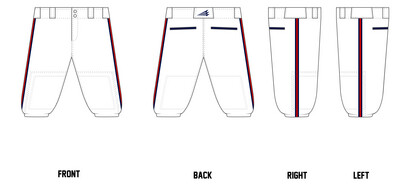 VeloTech Stacheman Elite Custom Knicker Baseball Pants #BP2B