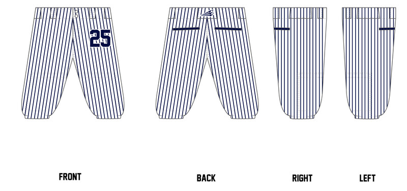 VeloTech Stacheman Elite Custom Knicker Baseball Pants #BP1B