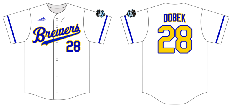 Michigan Brewers Custom Hexaflex Baseball Jersey #J21D