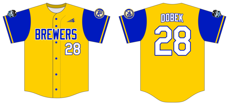 Michigan Brewers Custom Hexaflex Baseball Jersey #J18D