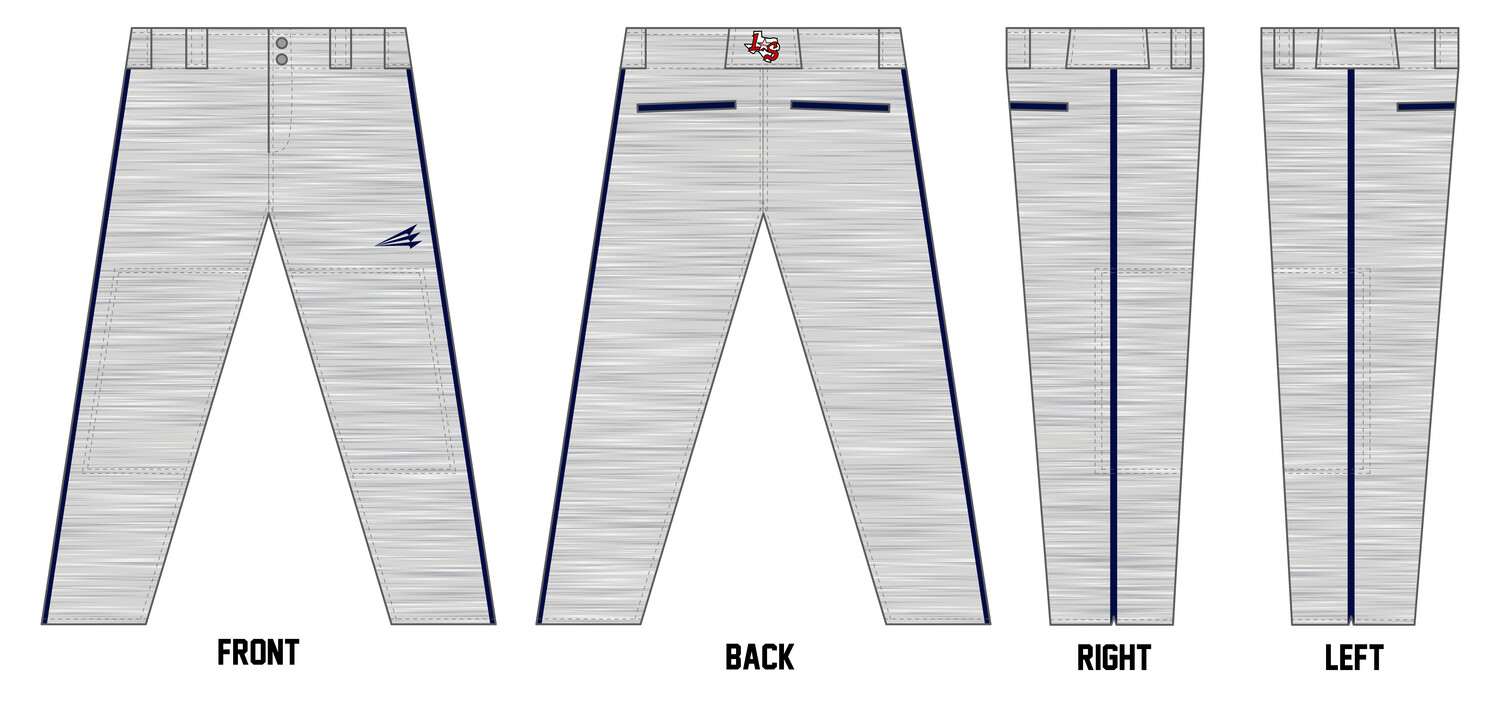 Lonestars (Garza) Stacheman Elite Custom Long Baseball Pants #BP4