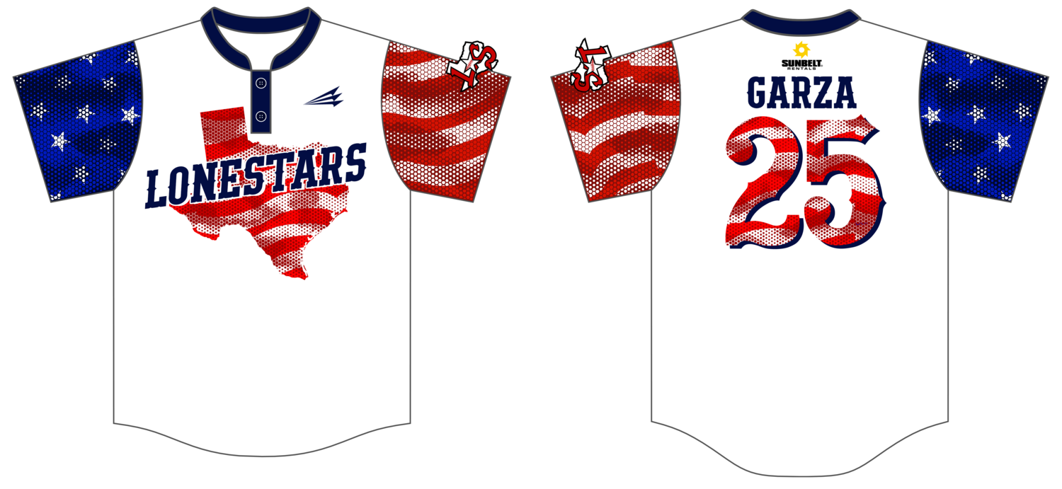 Lonestars (Garza) Custom Hexaflex Baseball Jersey #J2B