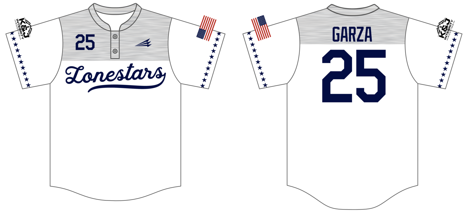 Lonestars (Garza) Custom Hexaflex Baseball Jersey #J3C