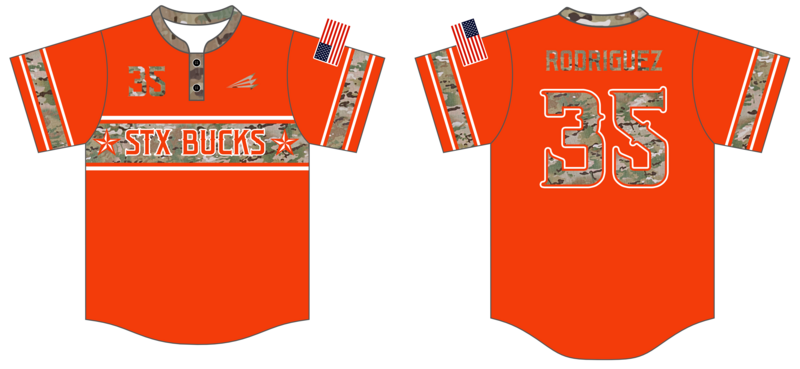South Texas Bucks Custom HexaFlex Baseball Jersey #J3B