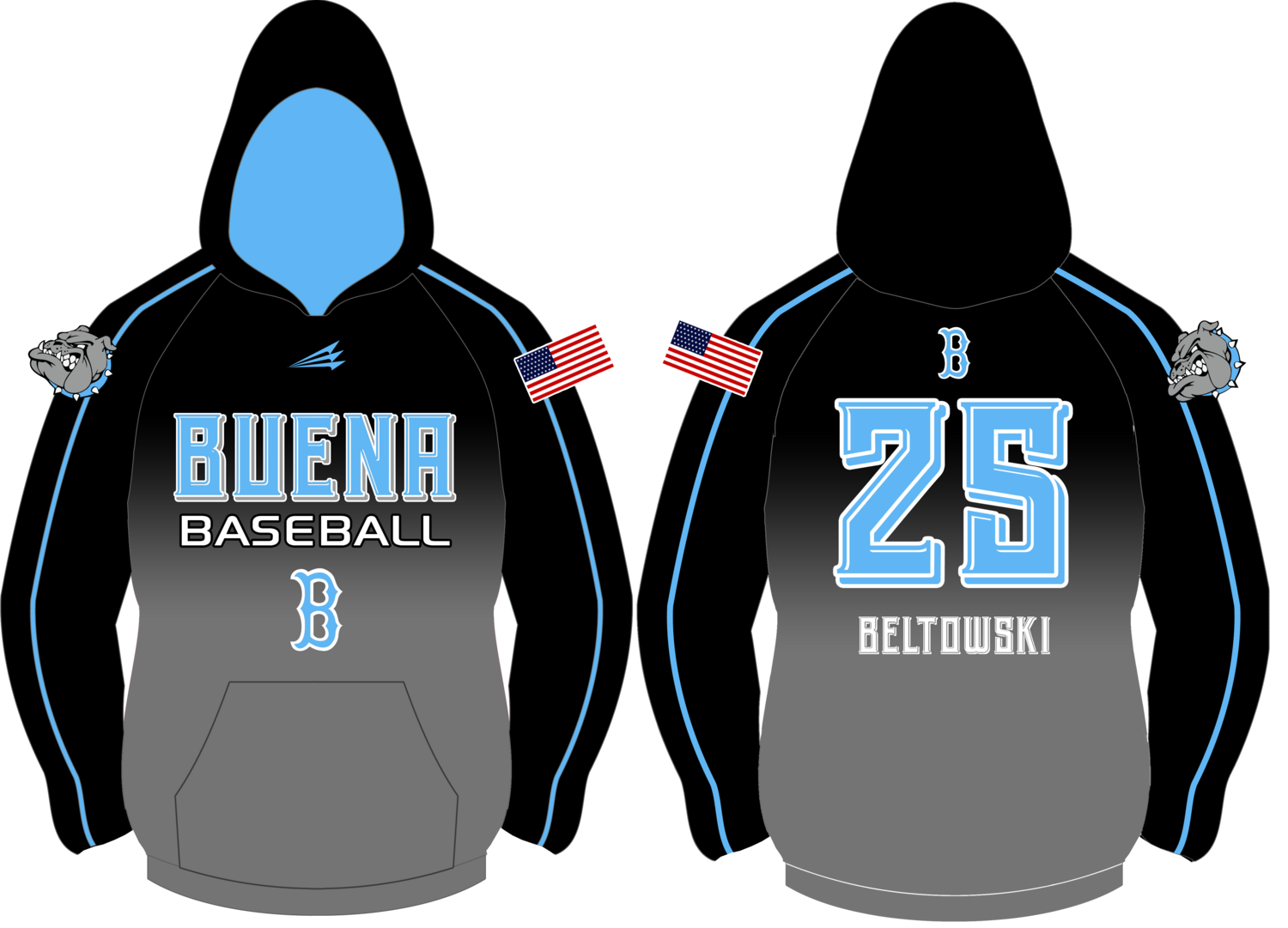 Buena High School  Custom Vulcan Hoodie #VH12