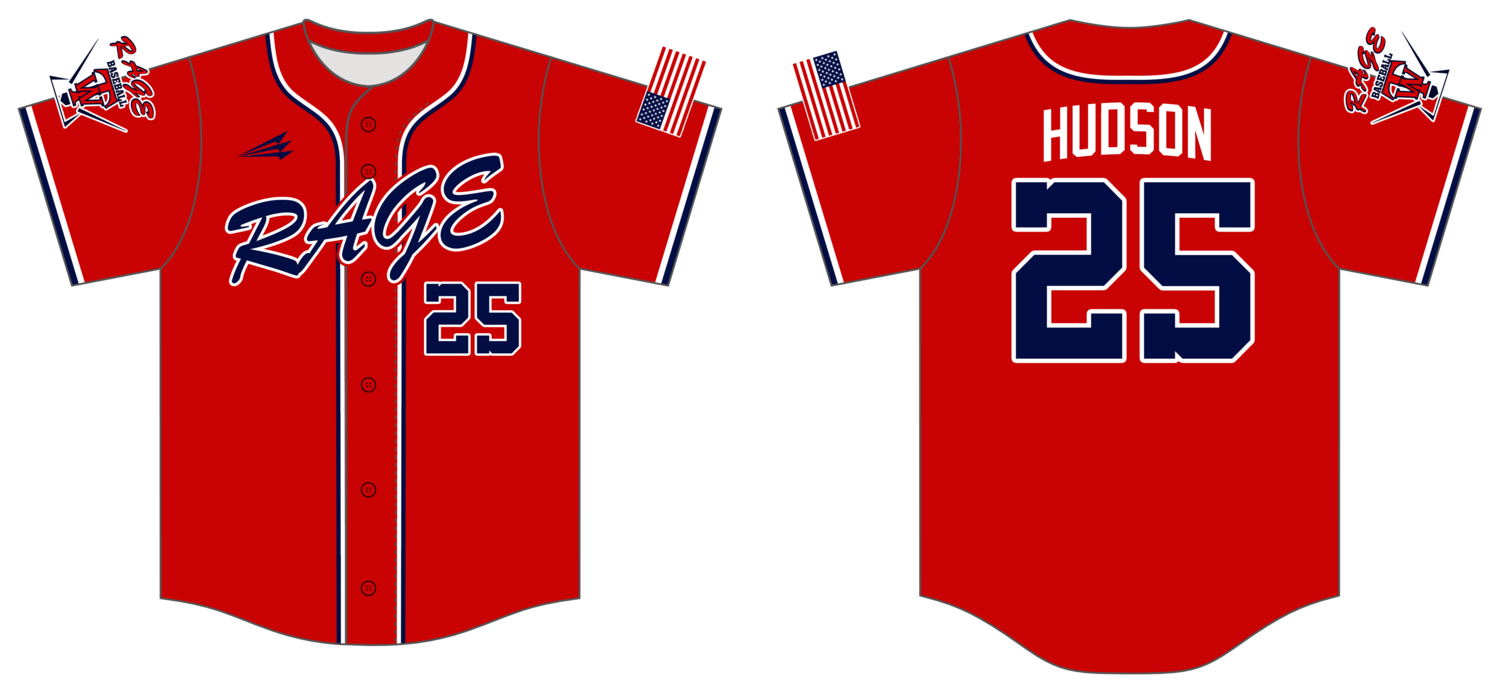 Western Tidewater Rage Custom NanoDri Baseball Jersey #J6