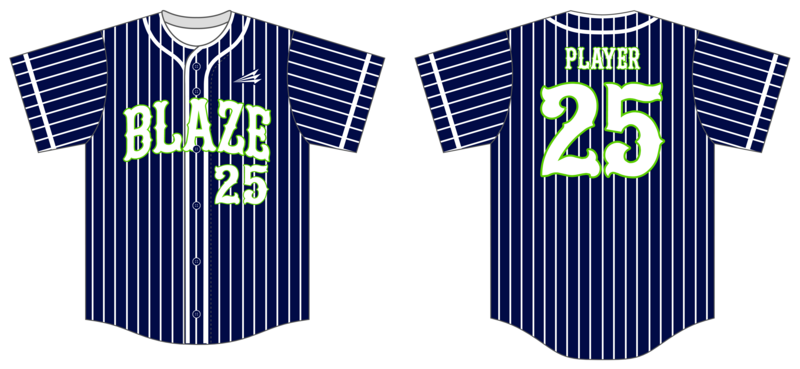 Blaze Custom NanoDri Baseball Jersey #J4