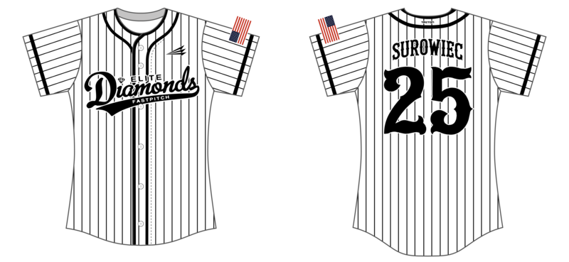 Elite Diamonds Custom NanoDri Softball Jersey #J1b