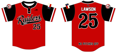 Lubbock Raiders Custom HexaFlex Baseball Jersey #J36c