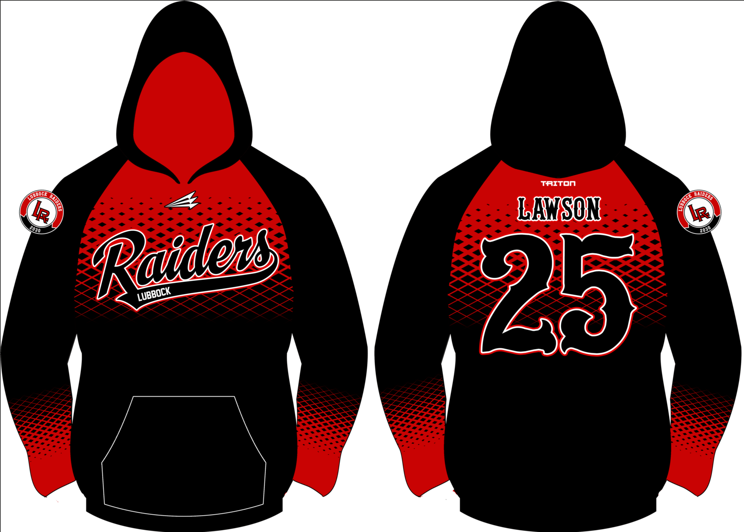 Lubbock Raiders Custom Vulcan Hoodie #VH5
