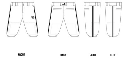 Upper Deck Cougars Stacheman Elite Custom Knicker Baseball Pants #BP17C
