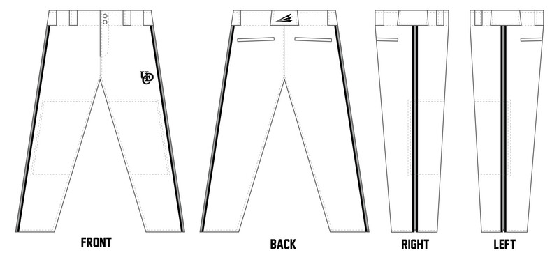 Upper Deck Cougars Stacheman Elite Custom Pro-Fit Baseball Pants #BP17D