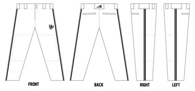 Upper Deck Cougars Stacheman Elite Custom Pro-Fit Baseball Pants #BP17D