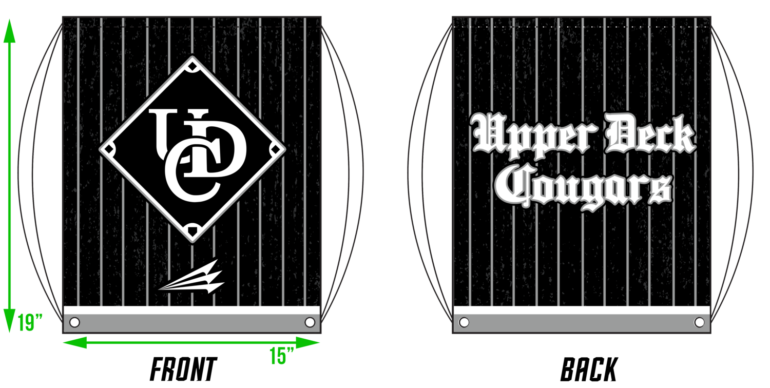 Upper Deck Cougars Custom Drawstring Bag #DB3