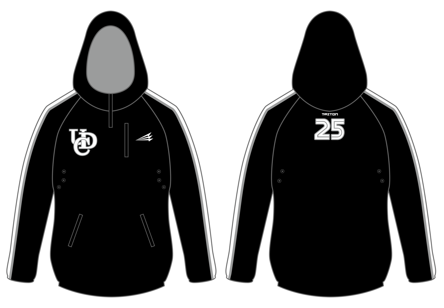 Upper Deck Cougars Custom Gladiator Hoodie #GH1