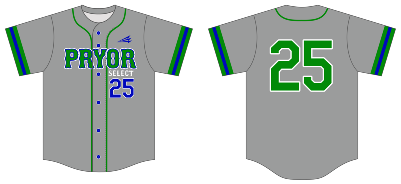 Pryor Selects Custom NanoDri Baseball Jersey #J3B