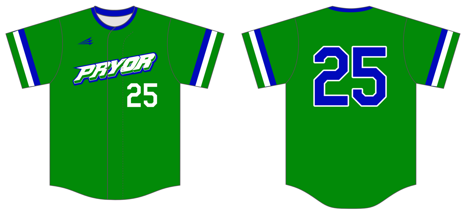 Pryor Selects Custom NanoDri Baseball Jersey #J1C