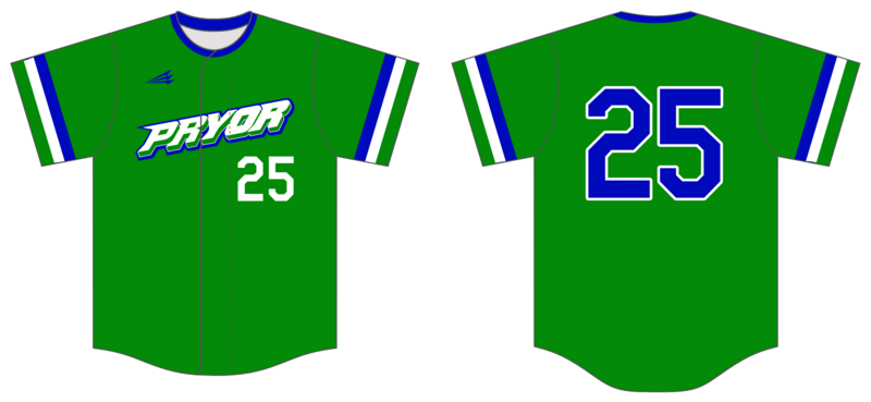 Pryor Selects Custom NanoDri Baseball Jersey #J1C