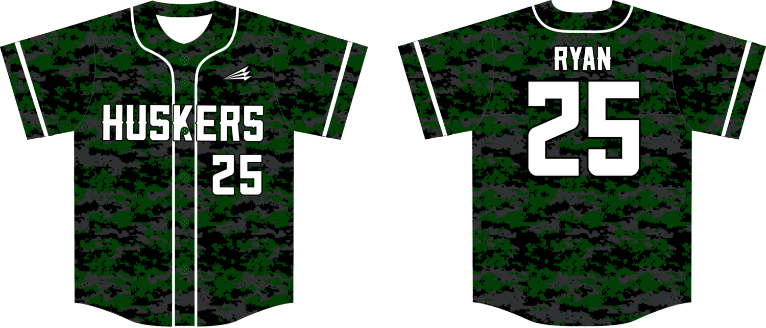 Yorktown Huskers Custom HexaFlex Baseball Jersey #J11